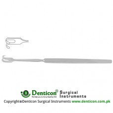 Wound Retractor 2 Blunt Prongs - Small Curve Stainless Steel, 16.5 cm - 6 1/2" Width 4.2 mm